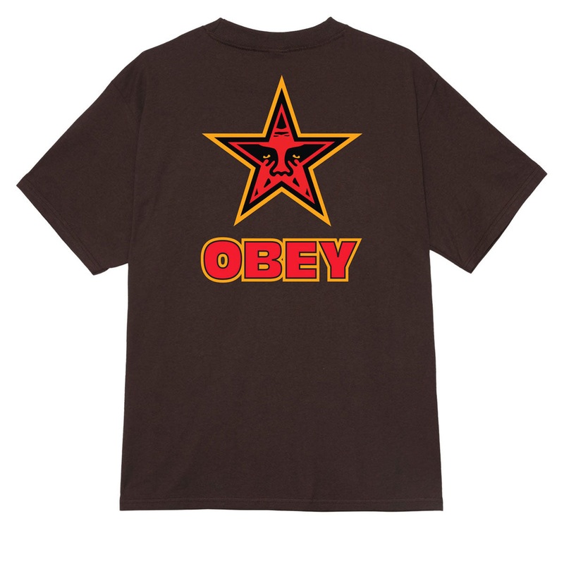 Obey Star T-Shirt – Java Brown