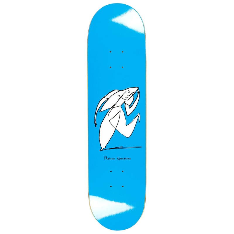 Polar Roman Gonzalez Stay In Motion Skateboard Deck – Blue – 8.125