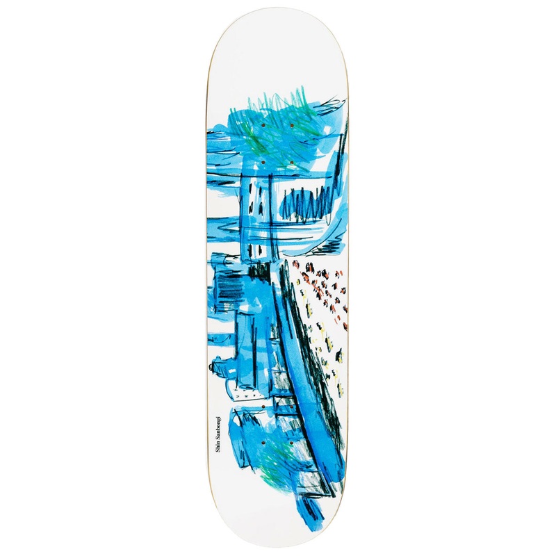 Polar Shin Sambongi Shin City Skateboard Deck – 8.25
