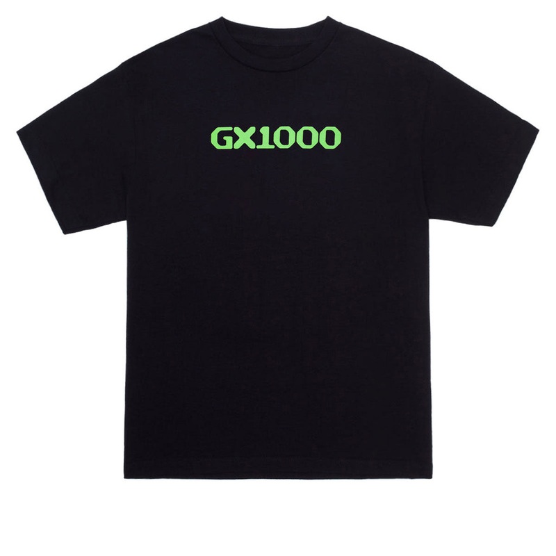 GX1000 OG Logo T-Shirt – Black/Green Font