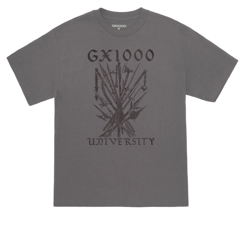 GX1000 University T-Shirt – Charcoal