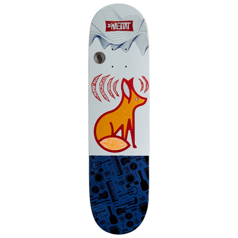 Habitat Audiofox Skateboard Deck – 7.50