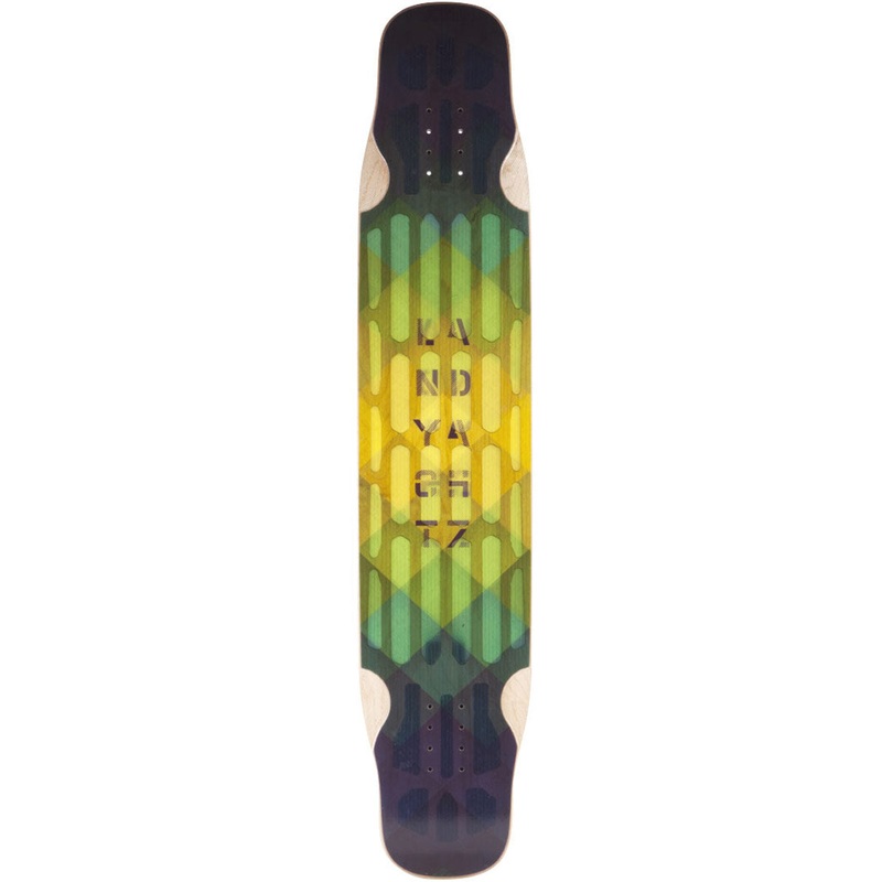Landyachtz Hollowtech Stratus Blue Super Flex Longboard Deck