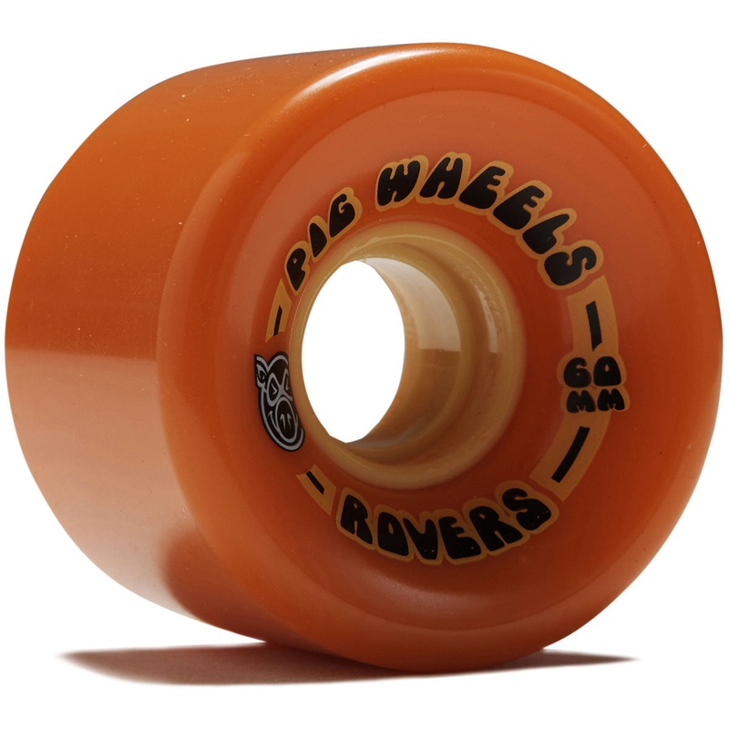 Pig Rover 85a Skateboard Wheels – Orange/Yellow – 60mm