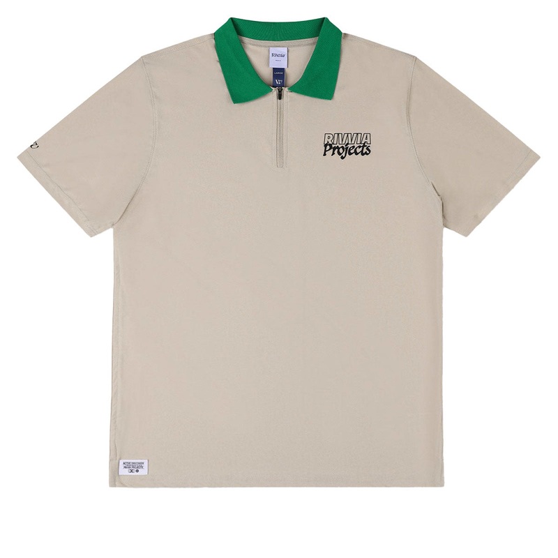 Rivvia Blueprint Polo Shirt – Bone Green