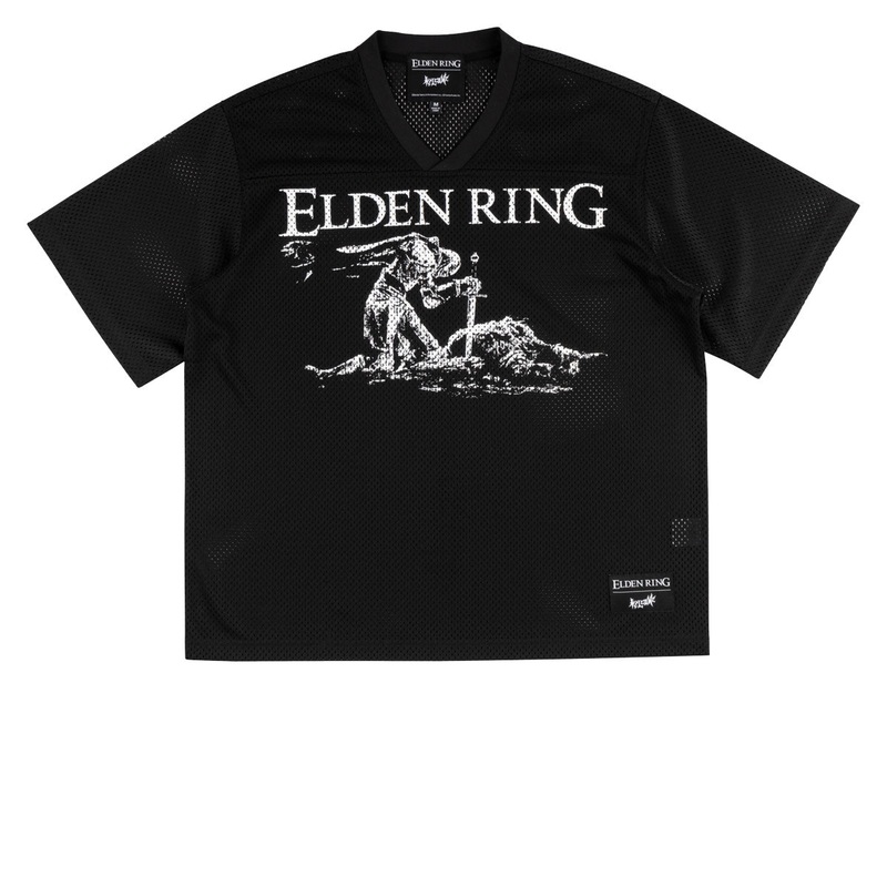 Welcome x Elden Ring Tarnished Mesh Football Jersey – Black