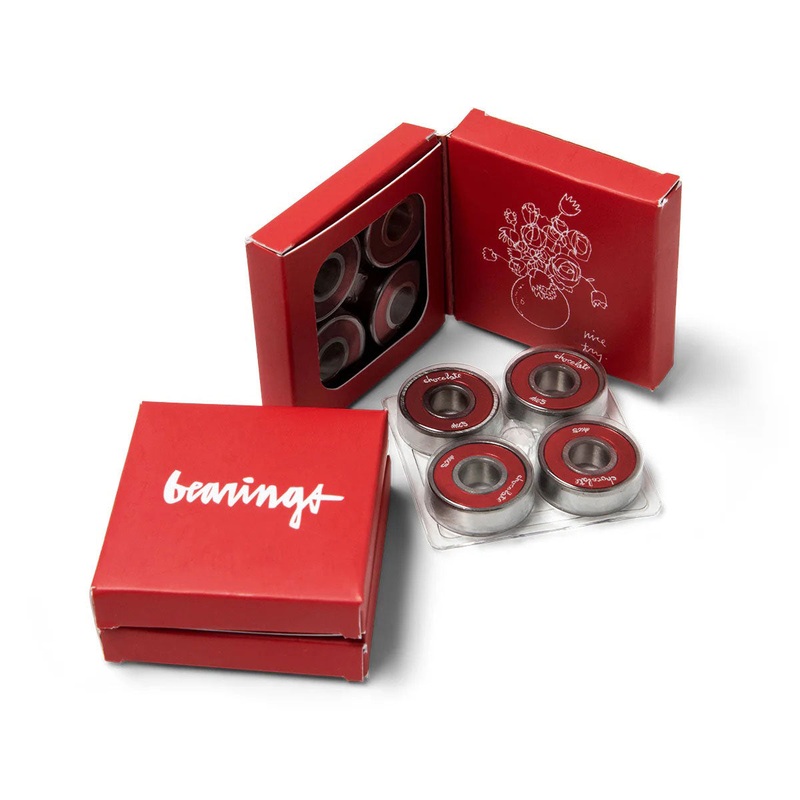 Chocolate ABEC 5 Bearings – Red