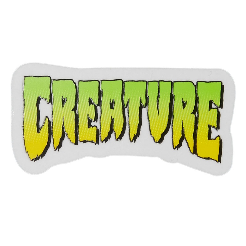 Creature Logo Clear Sticker – Green – 4