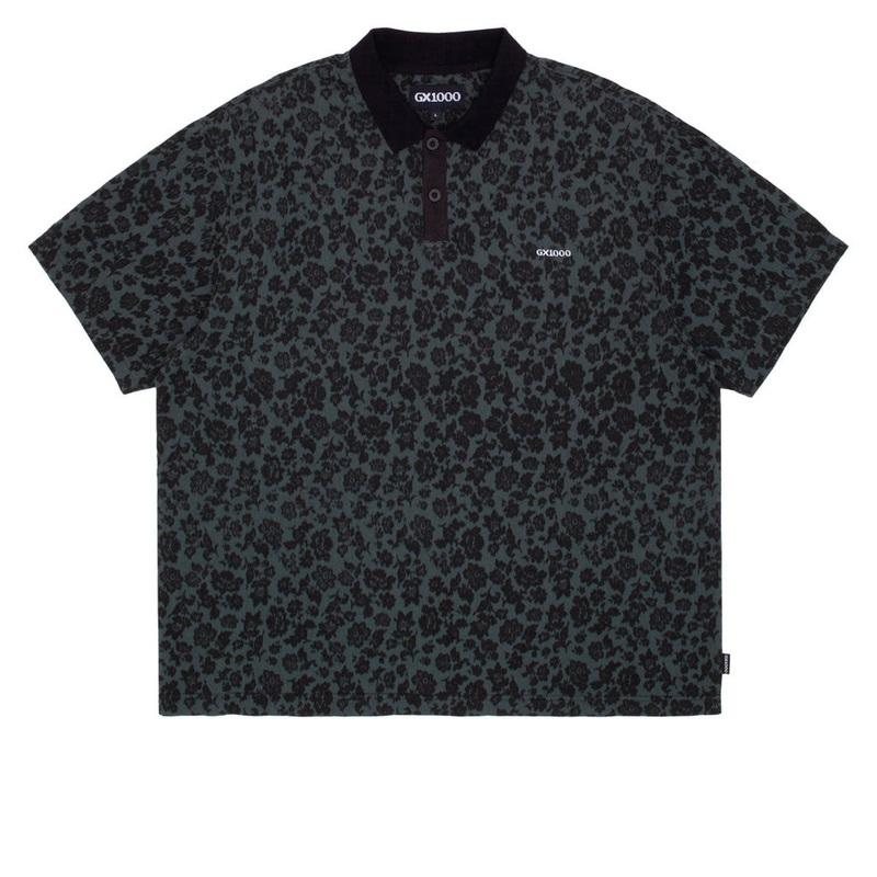 GX1000 Polo Shirt – Floral Emerald