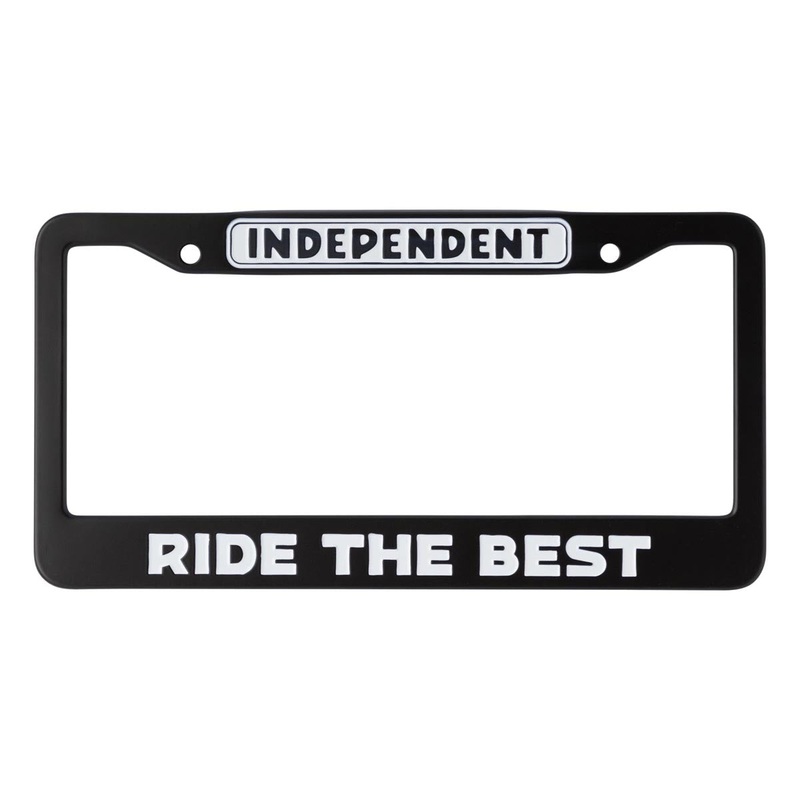 Independent Bar Logo License Plate Frame – Black