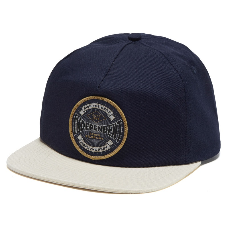 Independent Established 78 Strapback Hat – Stone Blue/Cream