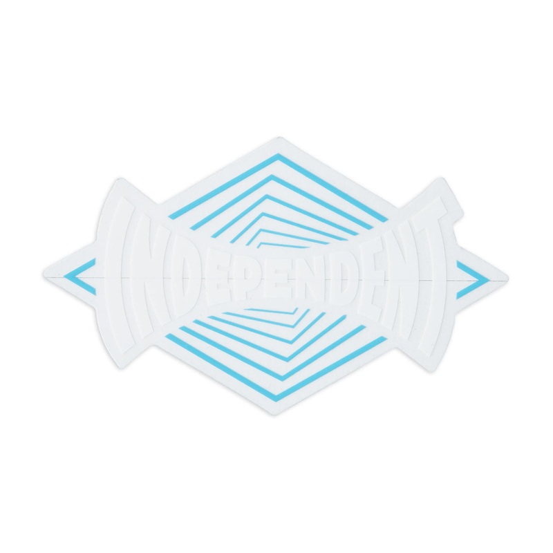 Independent Vertigo Span Clear Sticker – Blue