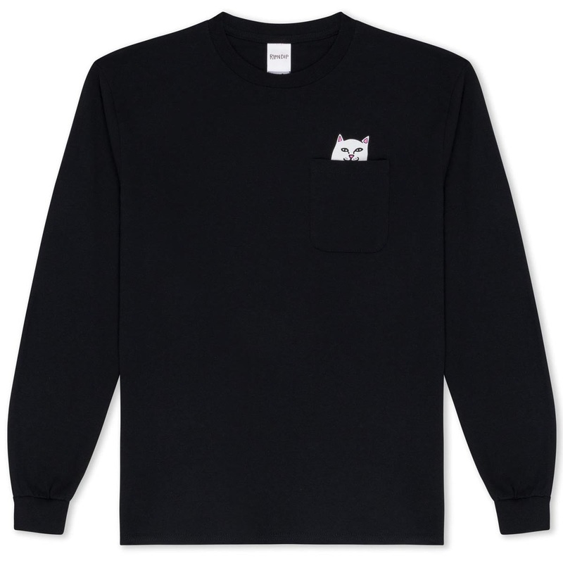 RIPNDIP Lord Nermal Pocket Long Sleeve T-Shirt – Black/White