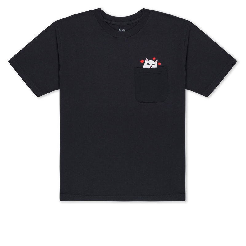RIPNDIP Nermal Loves Pocket T-Shirt – Charcoal Heather