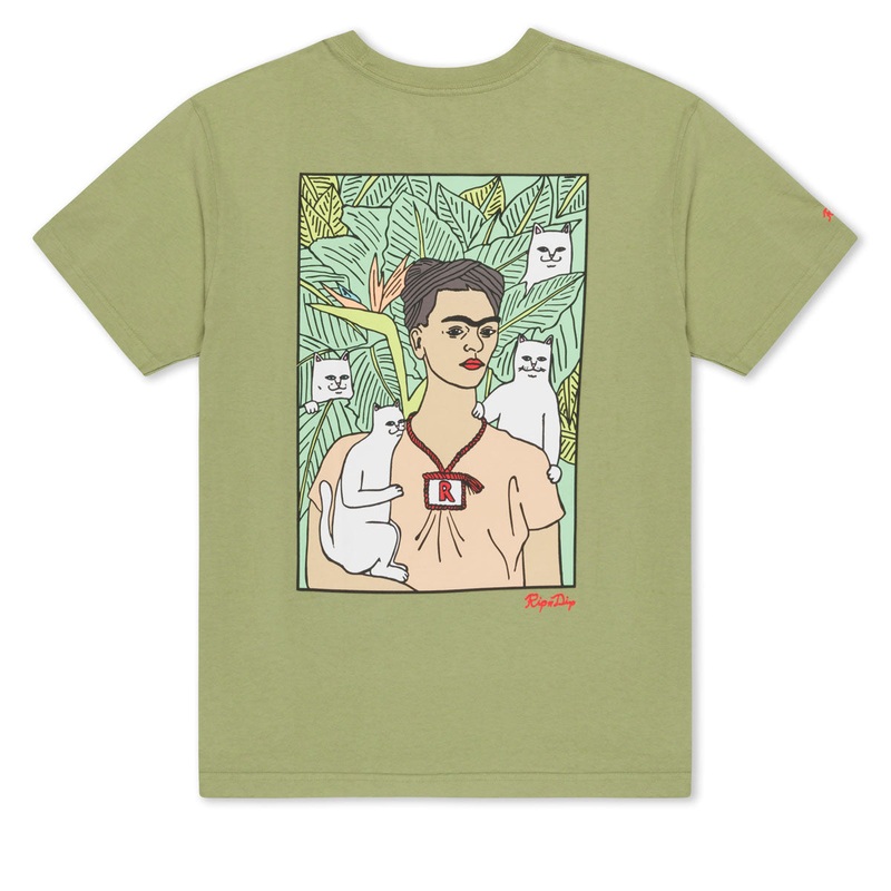 RIPNDIP Nermal Portrait T-Shirt – Light Forest