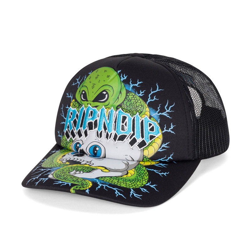 RIPNDIP Skull And Bones Trucker Hat – Black
