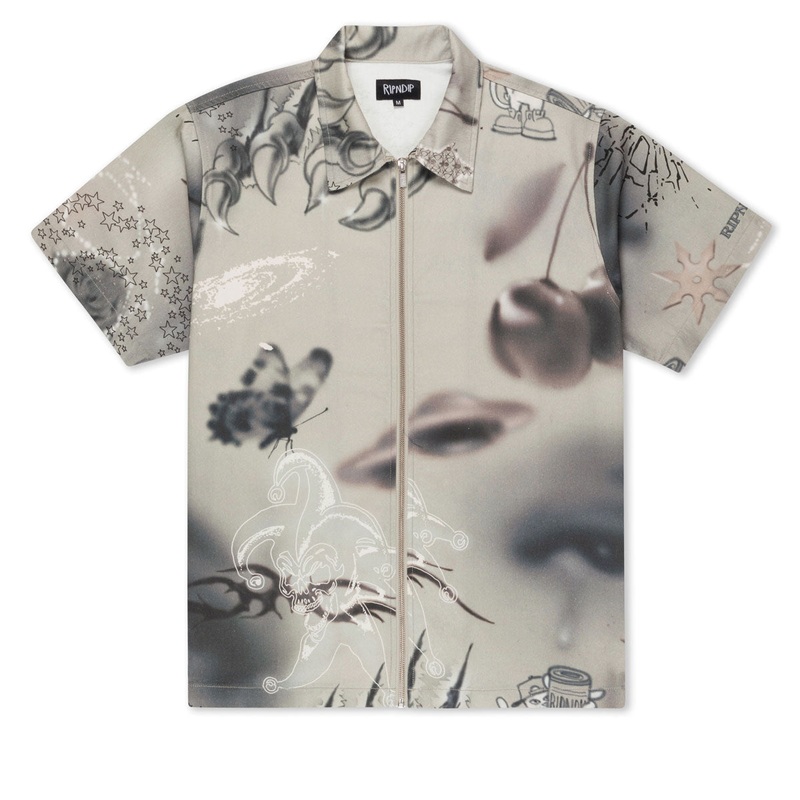 RIPNDIP Stargazing Zip Up Shirt – Multi