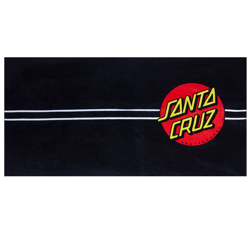 Santa Cruz Classic Dot Towel – Black