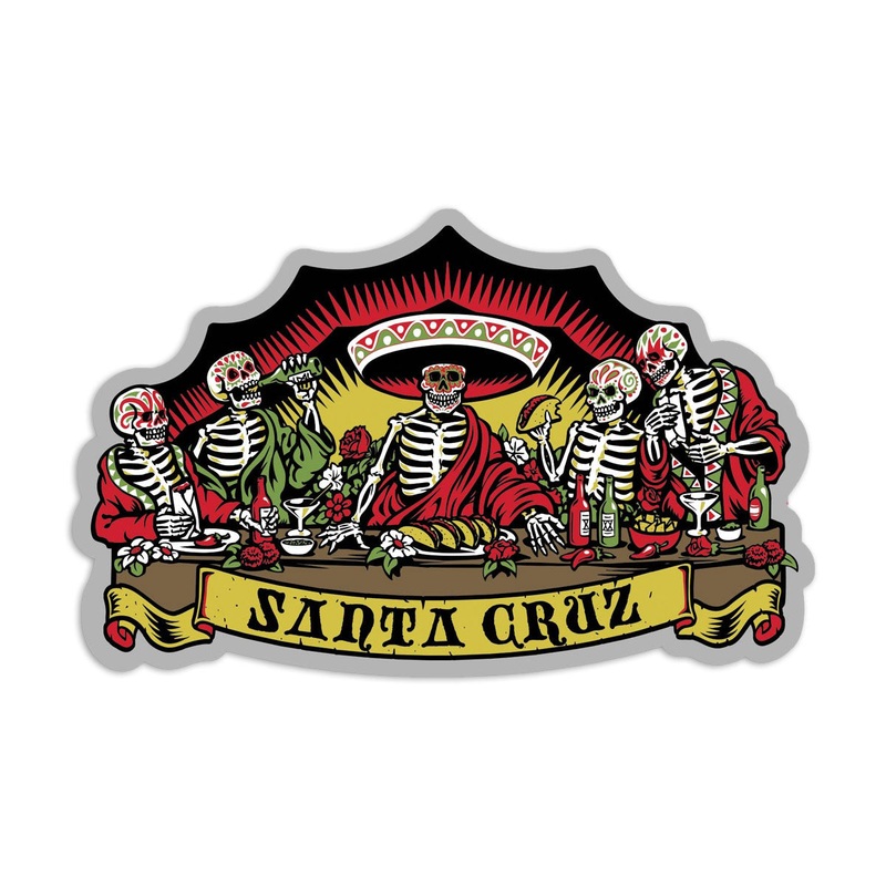 Santa Cruz Guzman Dead Diners Clear Sticker – Multi