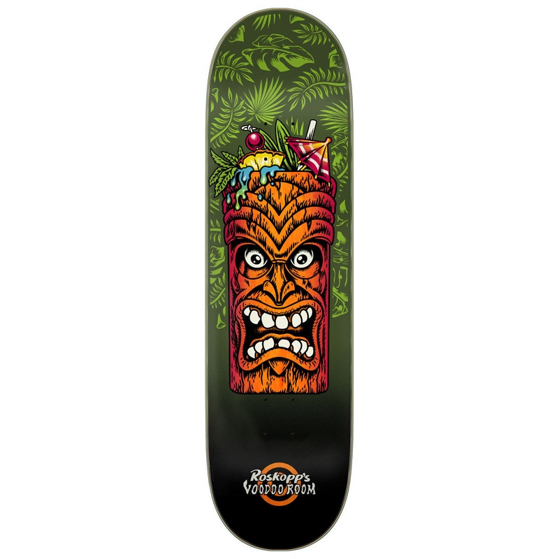 Santa Cruz Roskopp Tiki Mug Skateboard Deck – 8.50
