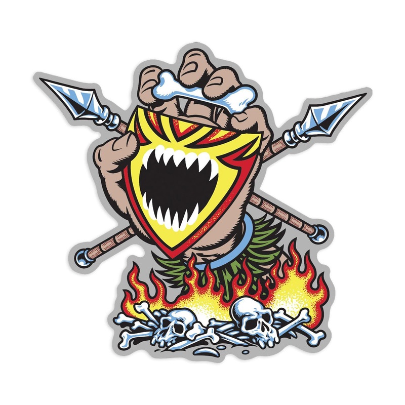 Santa Cruz Salba Screaming Witch Doctor Clear Sticker – Multi
