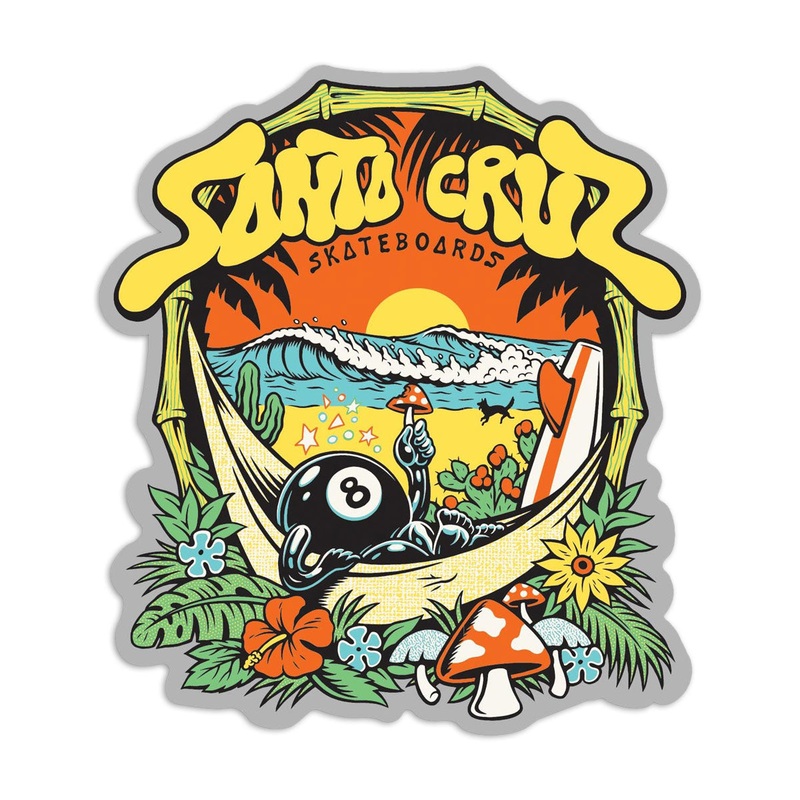 Santa Cruz Winkowski 8Baller Trip Clear Sticker – Multi