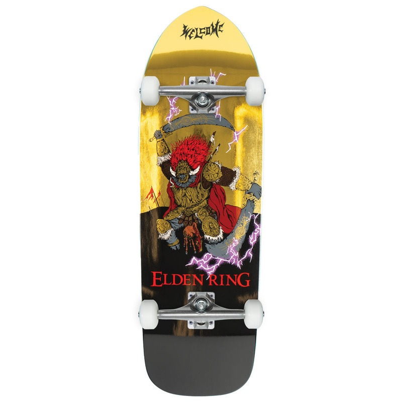 Welcome x Elden Ring Radahn On A Magic Bullet 2.0 Skateboard Complete – Black/Gold – 10.50