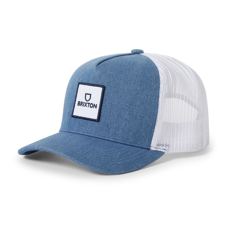 Brixton Alpha Block X C Mp Mesh Hat – Denim/White