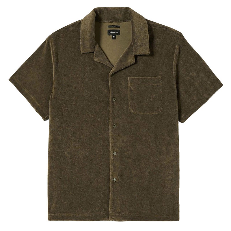 Brixton Bunker Terry Cloth Knit Shirt – Ivy Green