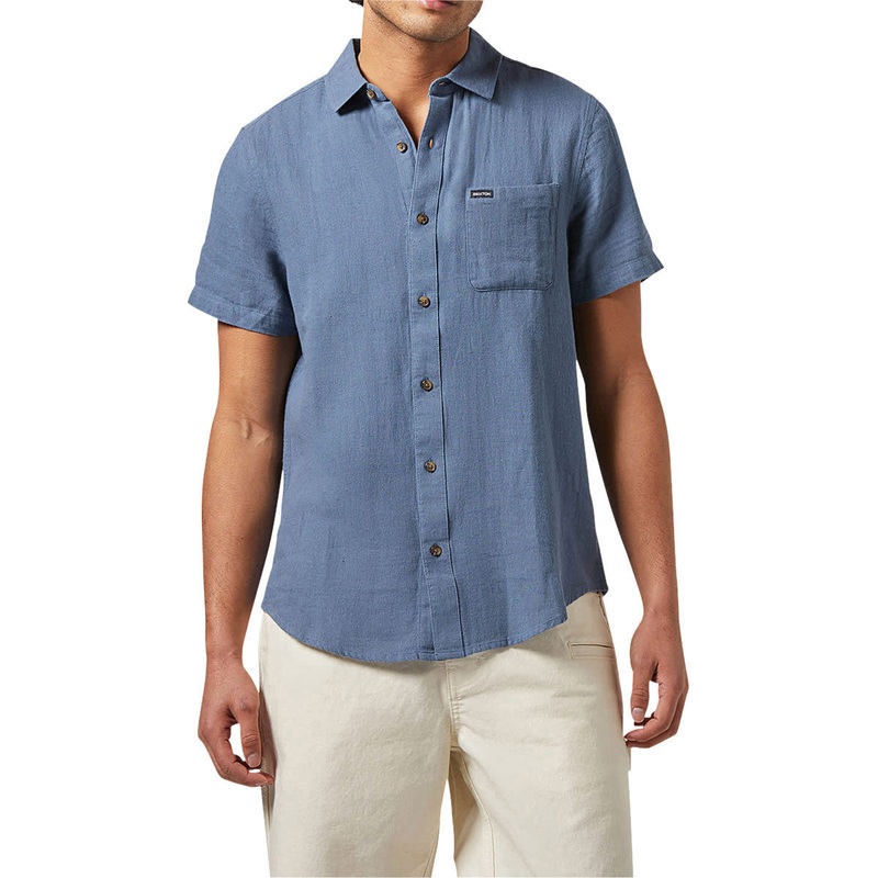 Brixton Charter Organic Cotton Shirt – Azure Blue