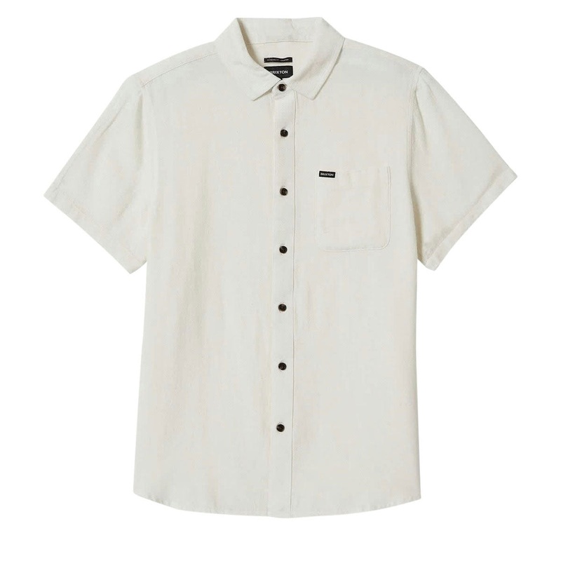 Brixton Charter Organic Cotton Shirt – Egret White