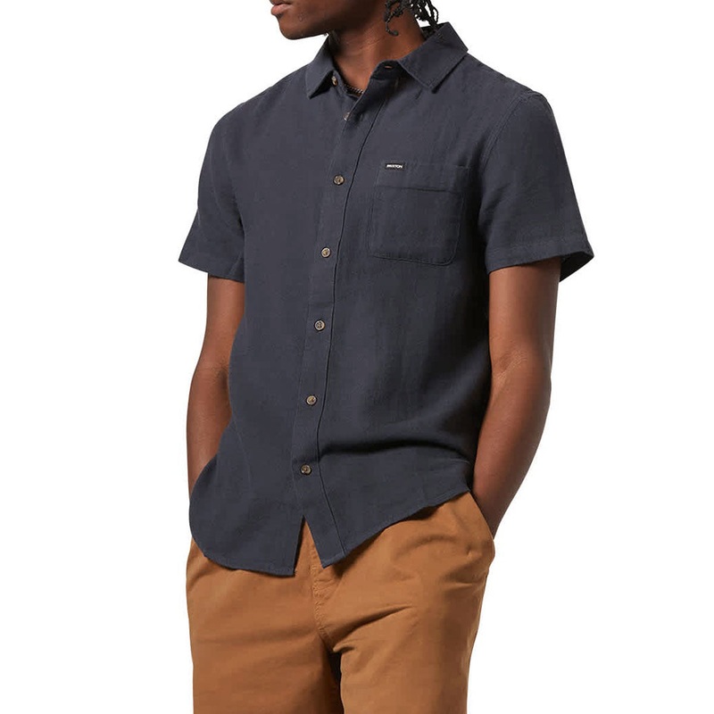 Brixton Charter Organic Cotton Shirt – Washed Black