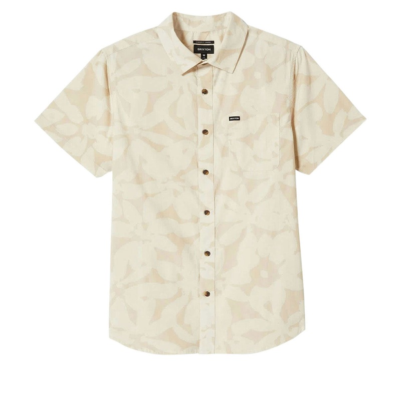 Brixton Charter Print Shirt – Beige/White Cap Floral