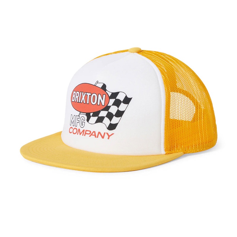 Brixton Collins Np Hp Trucker Hat – Yellow/White/Yellow