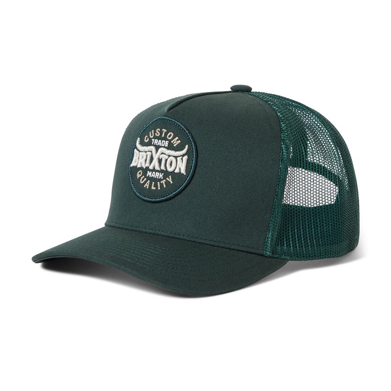 Brixton Gibson C Np Mp Trucker Hat – Deep Forest/Deep Forest