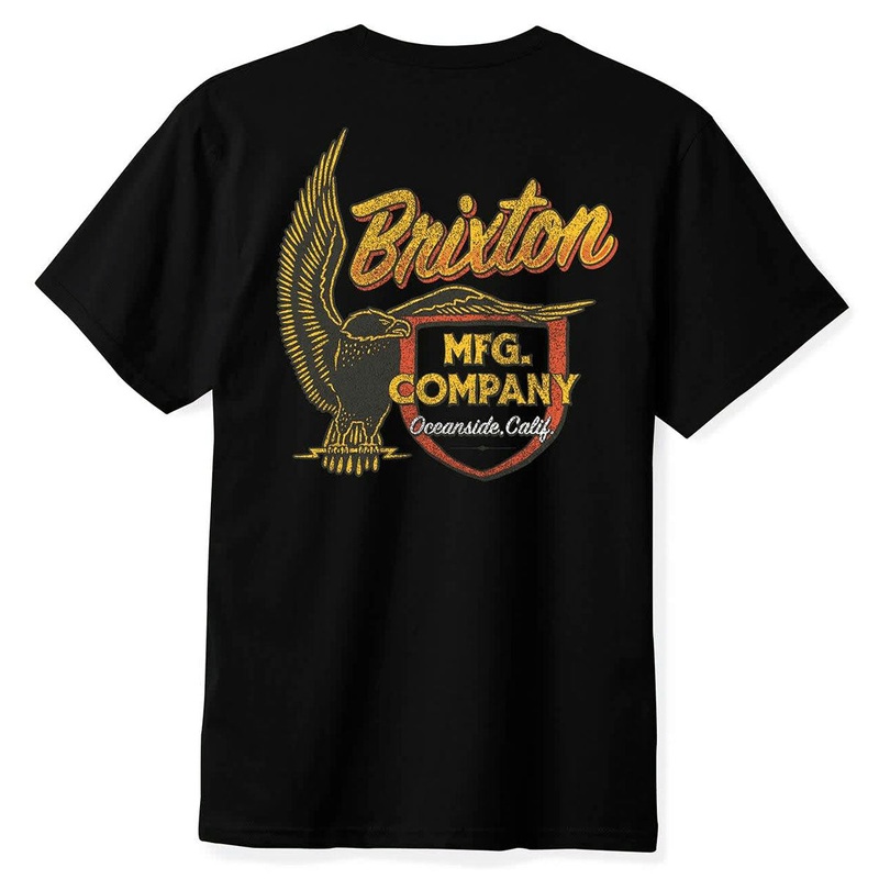 Brixton Highline T-Shirt – Black Worn Wash