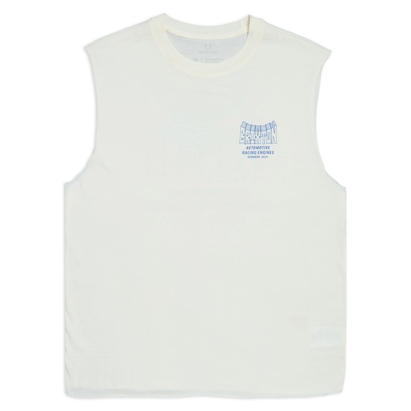Brixton Horsepower Muscle Tank Top – Off White