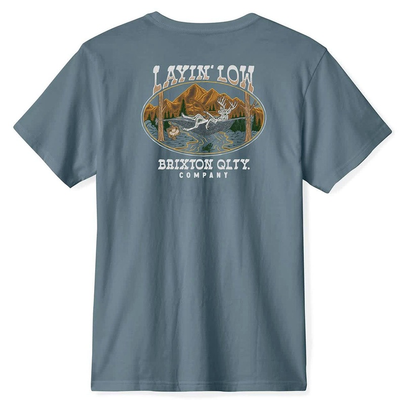Brixton Layin’ Low T-Shirt – Basalt