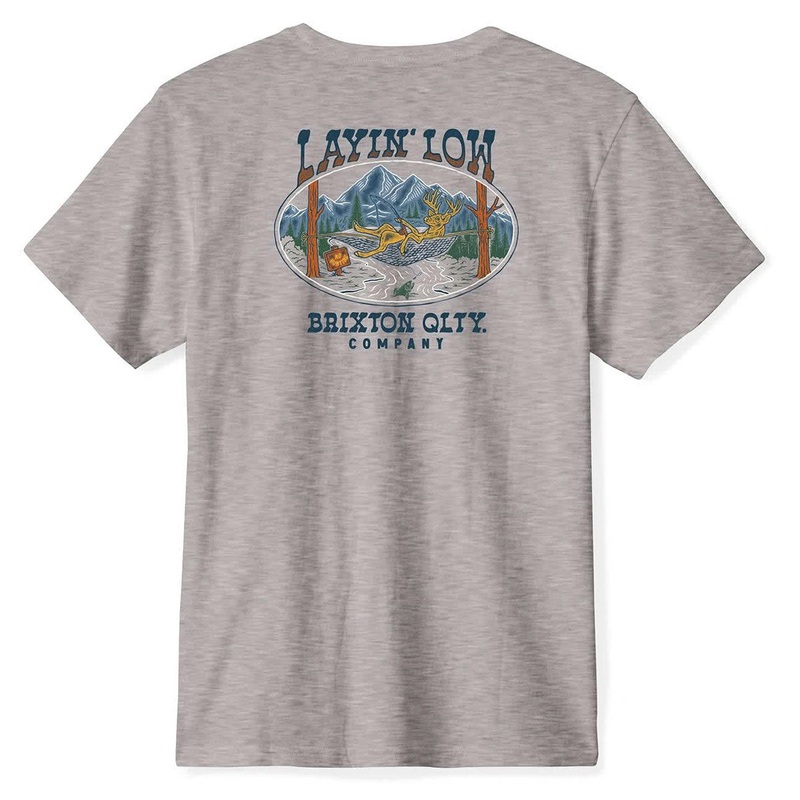 Brixton Layin’ Low T-Shirt – Heather Grey