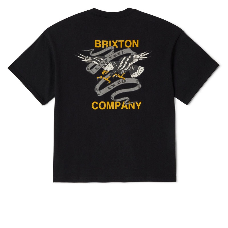 Brixton Live Free Heavyweight Relaxed T-Shirt – Black Classic Wash