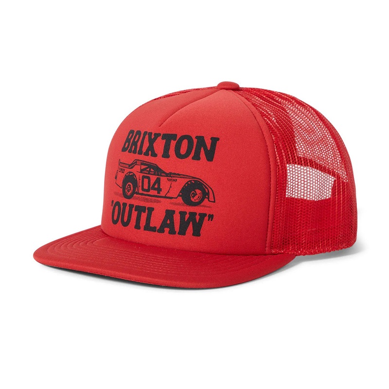 Brixton Outlaw Np Mp Trucker Hat – Red/Red