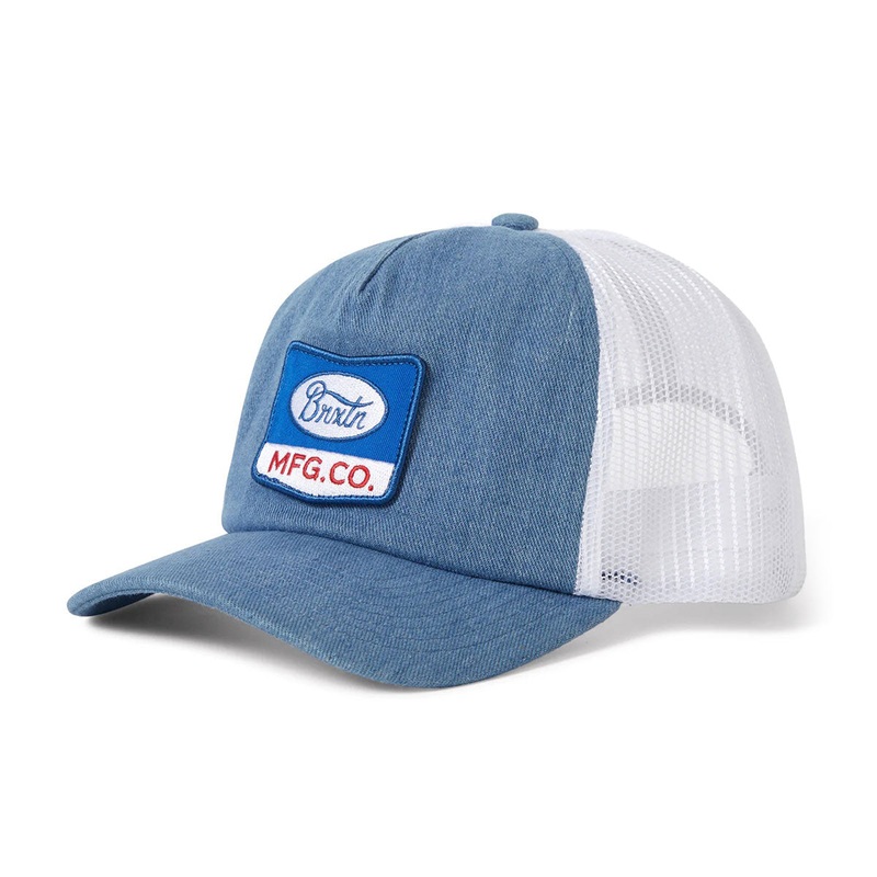 Brixton Phillips Np Mp Trucker Hat – Denim/White