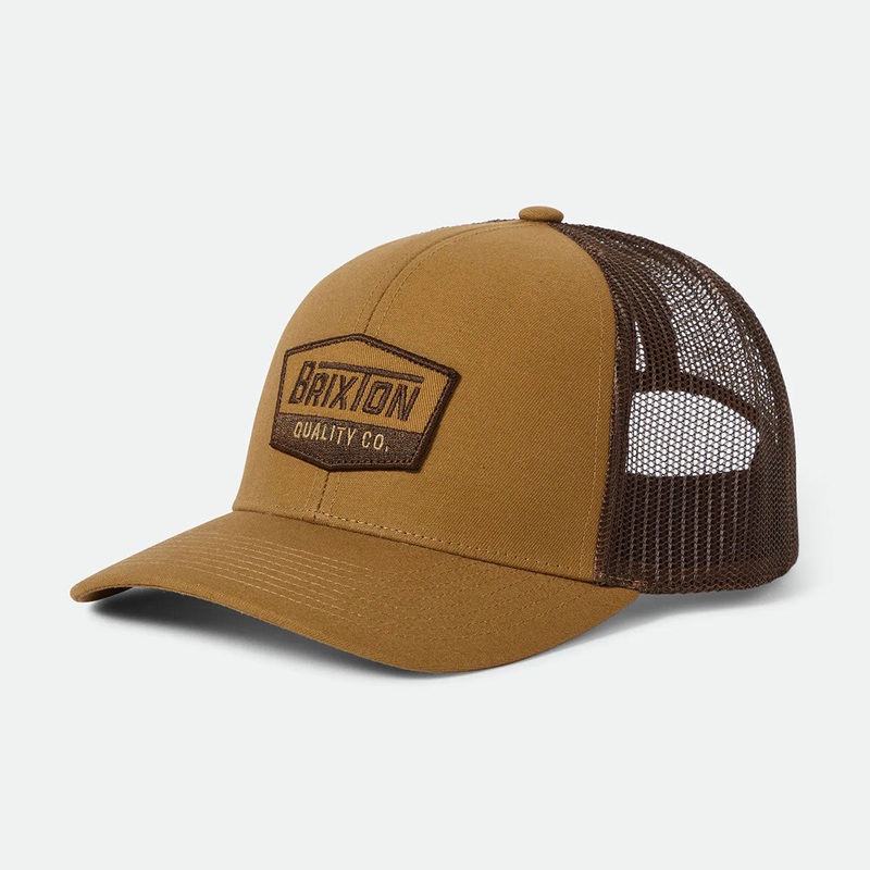 Brixton Regal Netplus Mp Trucker Hat – Dark Khaki/Coffee