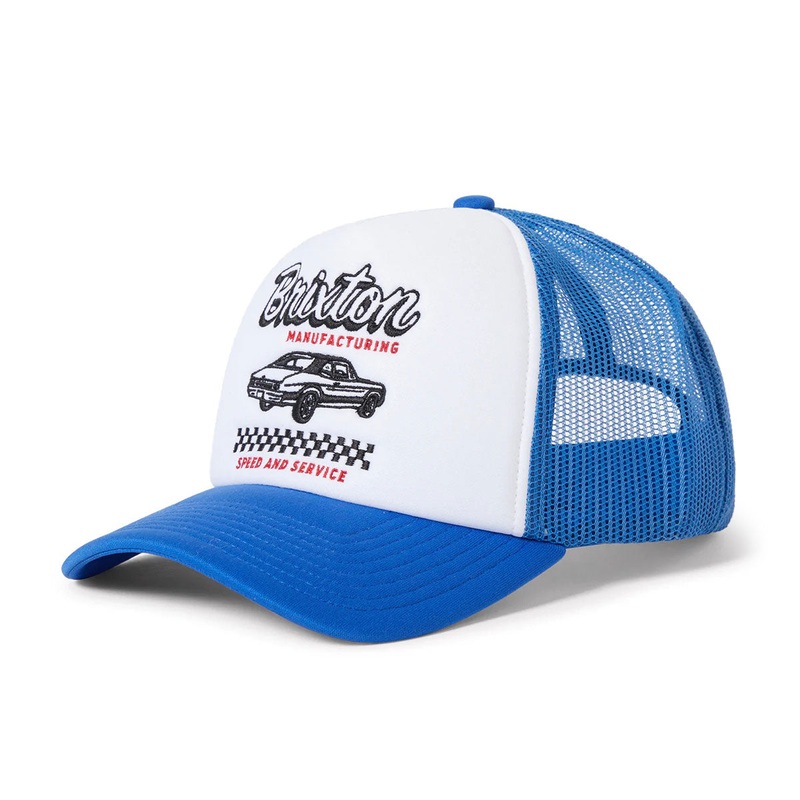 Brixton Speed And Service Np Hp Trucker Hat – Electric Blue