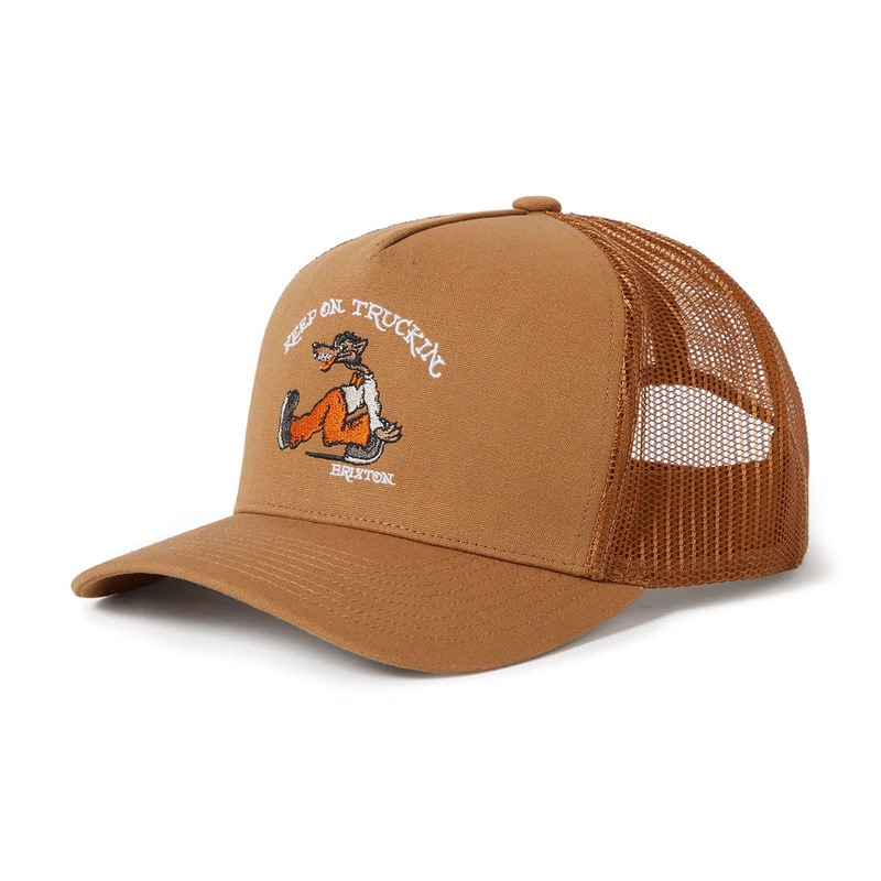 Brixton Stride C Np Mp Trucker Hat – Washed Copper/Washed Copper