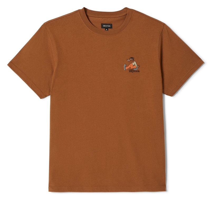 Brixton Stride Heavyweight T-Shirt – Rubber Classic Wash