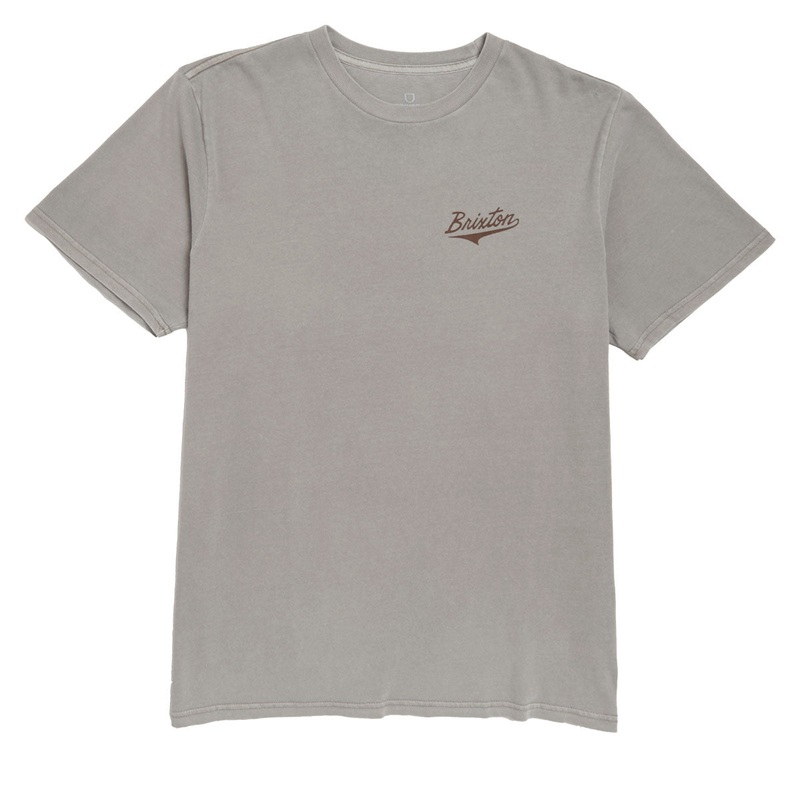 Brixton The League T-Shirt – Cinder Worn Wash