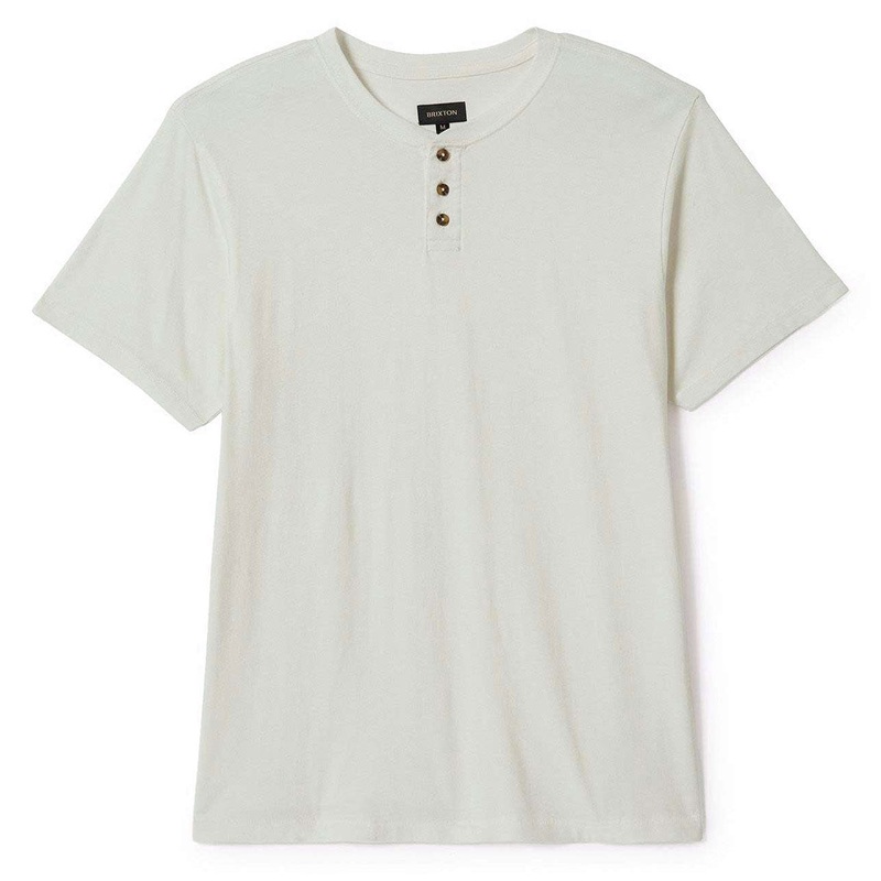 Brixton Vintage Reserve Henley Shirt – Off White Sol Wash