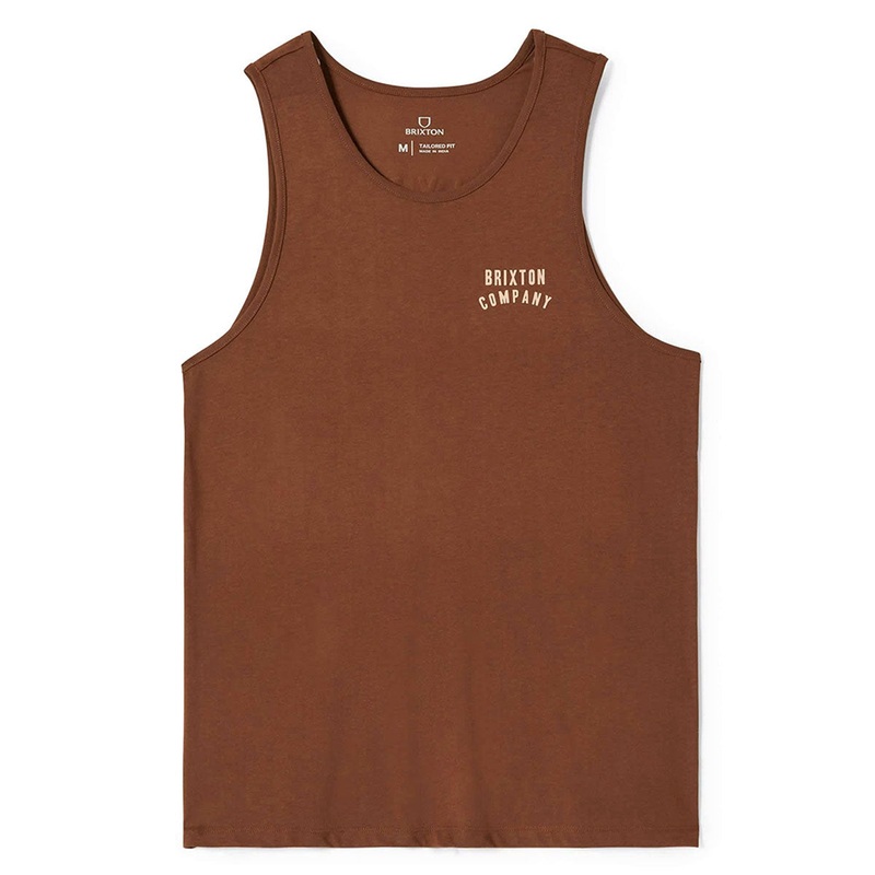 Brixton Woodburn Tank Top – Pinecone Brown/Hazelnut