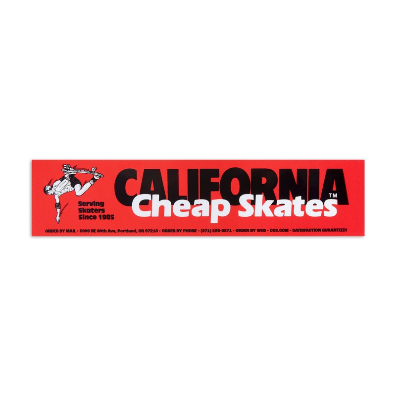 CCS June 1985 Ad Sticker – Red